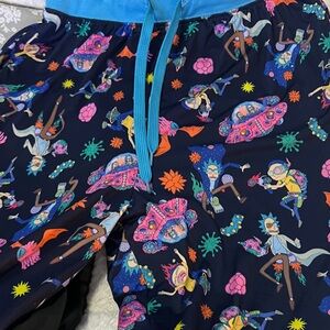 Colorful Cartoon Print Pajama Pants